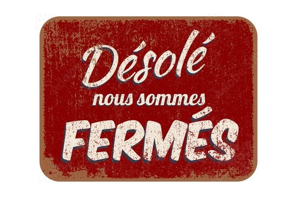 Fermeture de la permanence
